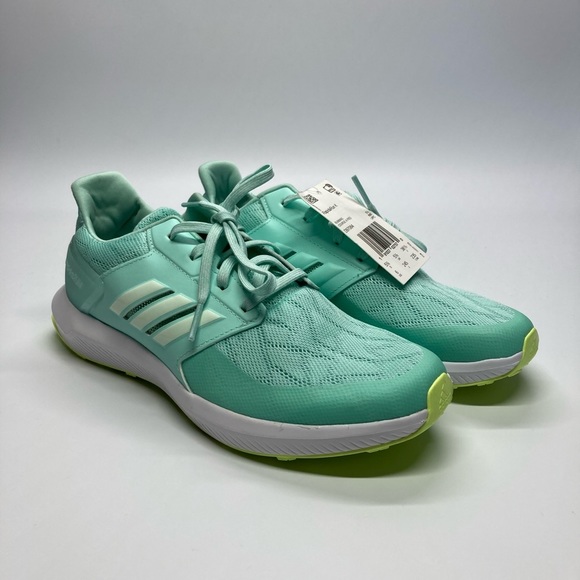 Adidas Rapidarun Womens Running Shoes Green Sz 6 - Picture 1 of 10